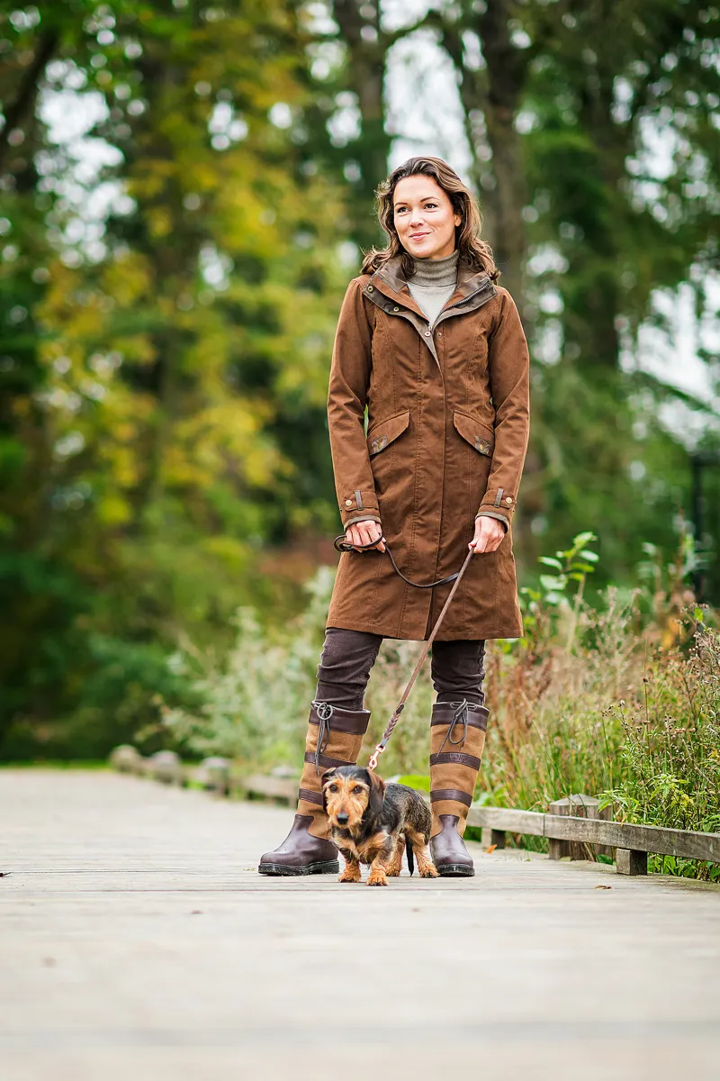 Baleno Chelsea Ladies Waterproof Coat Dark Earth-1